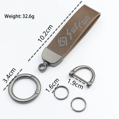 High-Grade Leather Motorcycle Keychain Holder Keyring For Sur Ron Surron Light Bee X S Lightbee Electric Off-Road Bike