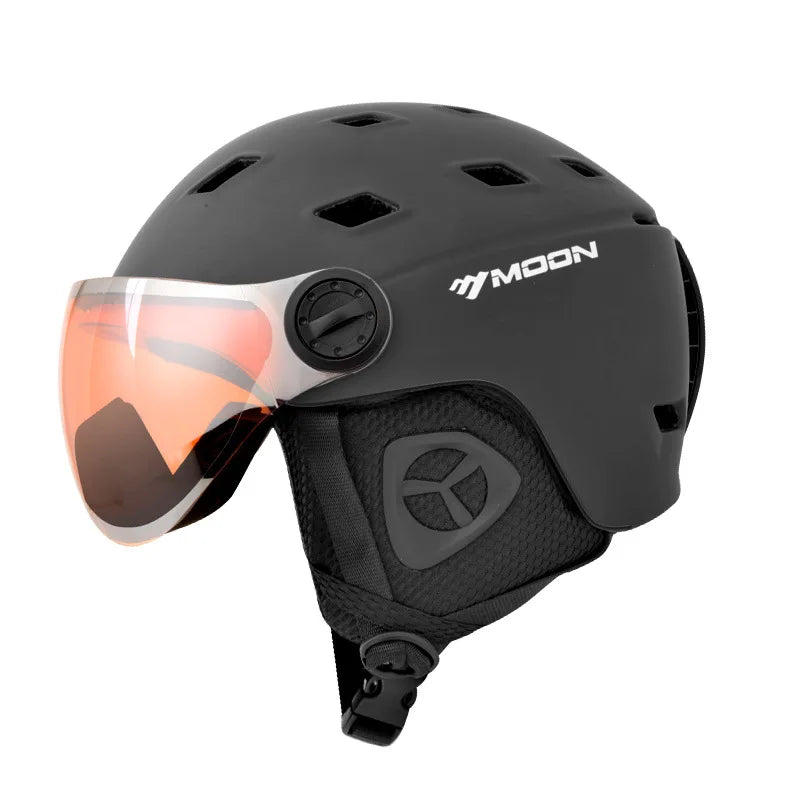 MOON-Professional Ski Helmet for Adult and Youth, Universal for Skateboard, Snowboard, Snow Equipment, Warm, Winter