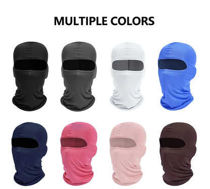 Breathable Balaclava Motorcycle Face Mask Moto Helmet Bandana Hood Windproof Dustproof Face Shield Men's MTB Bike Full Face Mask