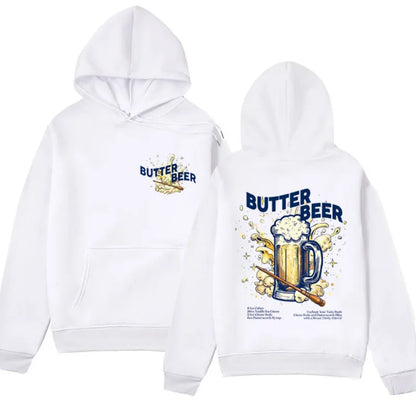 BUTTER BEER Unisex Hoodies Wizard World Drink Themed Gift Sweatshirts Fashion Oversized Streetwear Hoodie Men Fleece Pullover