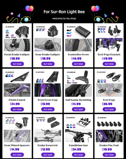 For Sur-Ron light bee X S L1E Segway X160 X260 Surron light bee X Sur ron Motor Belt Pulley Protector Cover Electrical Motorbike