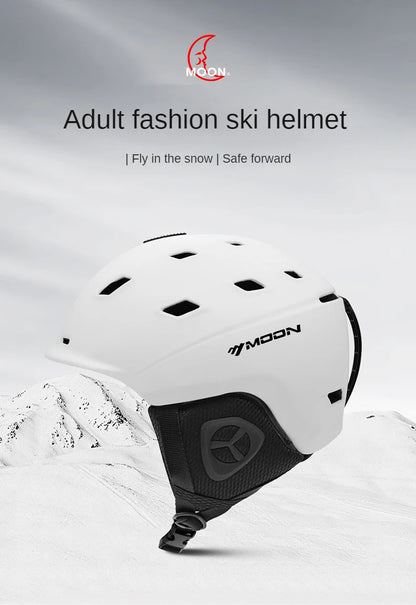 MOON-Professional Ski Helmet for Adult and Youth, Universal for Skateboard, Snowboard, Snow Equipment, Warm, Winter