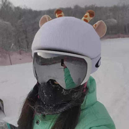 Snow Ski Helmet Cover Protector Winter Helmets Accessories Decorative Cartoon Ski Helmet Decoration for Women Men