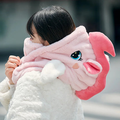 Unicorn Ski Helmet Cover Cartoon Neck Warmer Winter Hat Comfortable Skiing Head Warmer Cute Ski Helmet Hood Ski Accesories