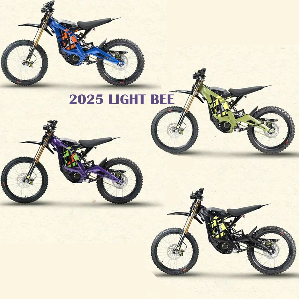 2025 Surround Power-Full 60V 8000W Light Bee X Mid-Motor Electric Disc Light Bee X Off-Road Brushless Electric Dirt Bike
