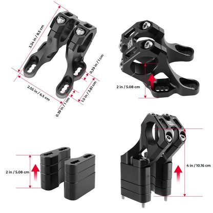 For Sur-Ron Light Bee X S L1E Front Handlebar Bar Riser Mount Bracket CNC For Talaria Sting MX3 MX4 MX5 Pro For Surron Electric