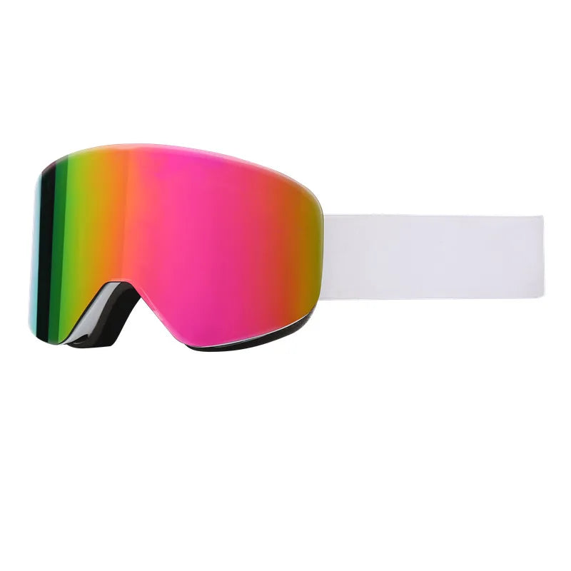 Big Ski Snowboard Goggles Women Men Skiing Eyewear Mask UV 400 Snow Protection Over Glasses Adult Double Anti-Fog Cylindrical