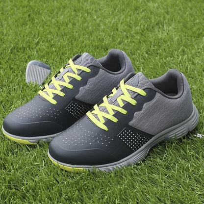Waterproof Golf Shoes for Men Spikeless Outdoor Golf Sport Training Sneakers Classic Mens Golf Trainers Big Size 13 14