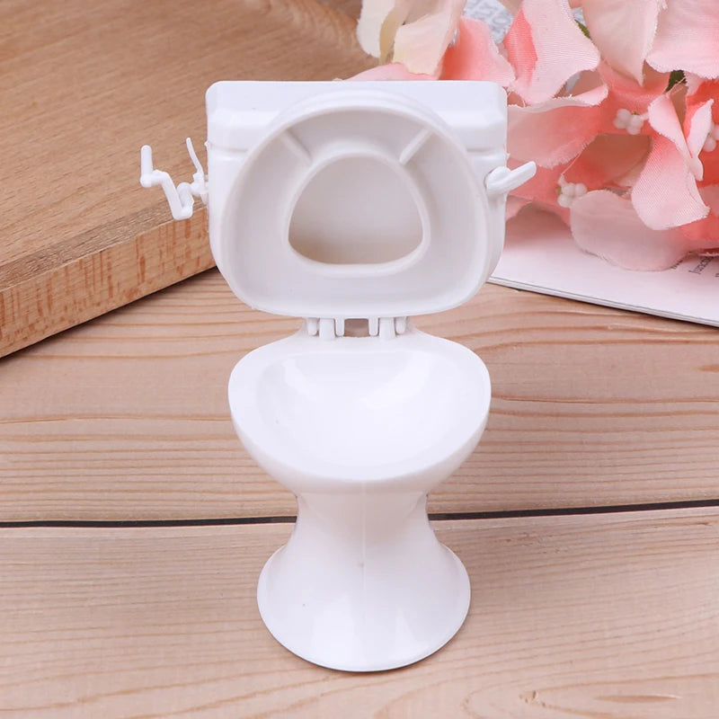 Dollhouse Furniture Vintage Bathroom Toilet Miniature Toys Dolls Accessories