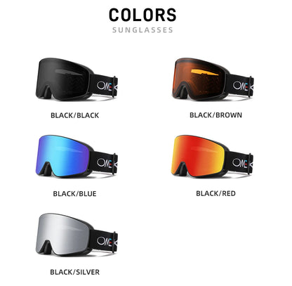 ELAX BRAND NEW Double Layers Anti-Fog Ski Goggles Snowmobile Eyewear Outdoor Sport Snow Snowboard Glasses