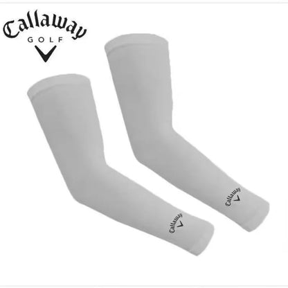 Callaway Golf Sunscreen Sleeve Breathable Non Slip Sunshade Arm Cover UV Protection Running Cycling Sleeves Cool Ice silk Arm C