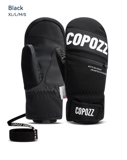 COPOZZ 3M Thinsulate Thick Adult Teenage Professional Snowboard Ski Gloves Windproof Winter Warm Thermal Snow Mittens Snowmobile