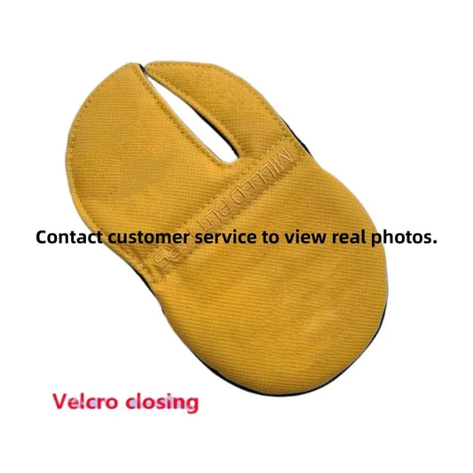 Golf putter side axle head cover, yellow round T embroidery, outdoor sports golf training, shipping included