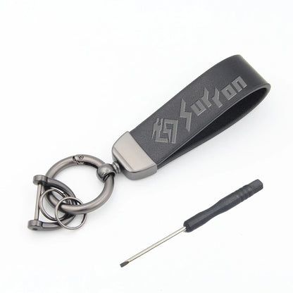 High-Grade Leather Motorcycle Keychain Holder Keyring For Sur Ron Surron Light Bee X S Lightbee Electric Off-Road Bike