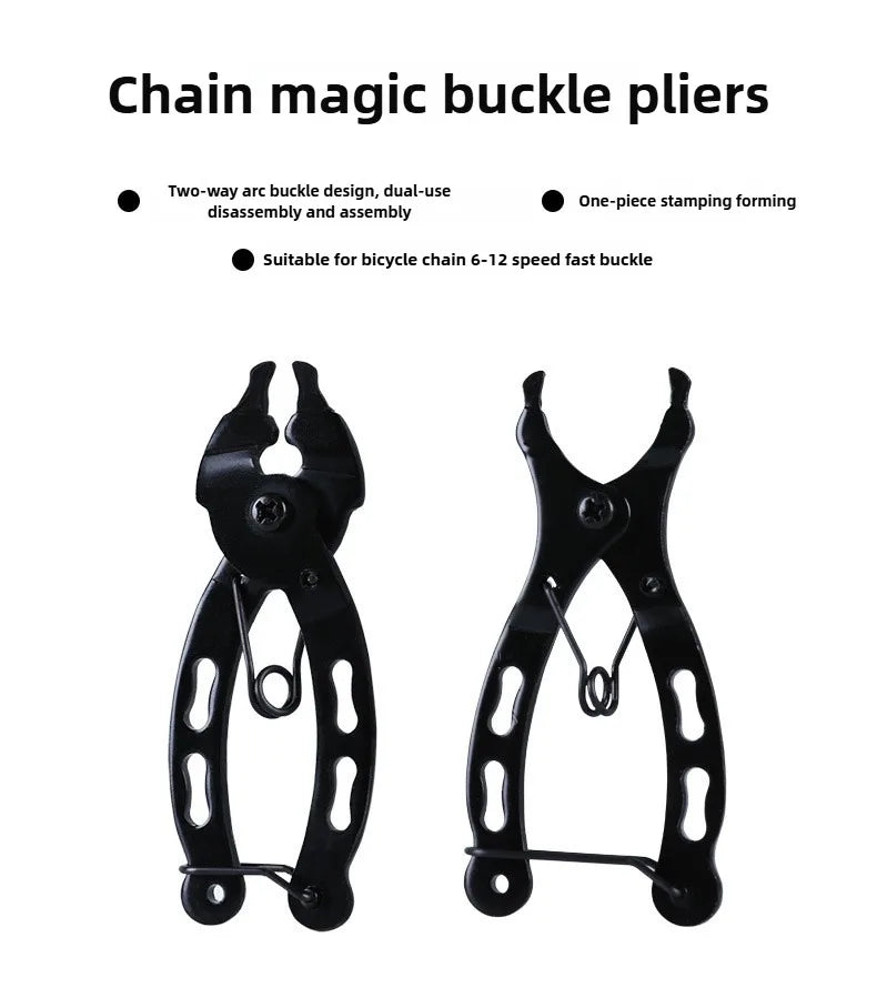 Mini Bicycle Chain Buckle Pliers Potable MTB Bike Chain Quick Release Magic Link Clamp Removal Install Plier Cycling Repair Tool