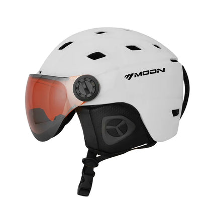 MOON-Professional Ski Helmet for Adult and Youth, Universal for Skateboard, Snowboard, Snow Equipment, Warm, Winter