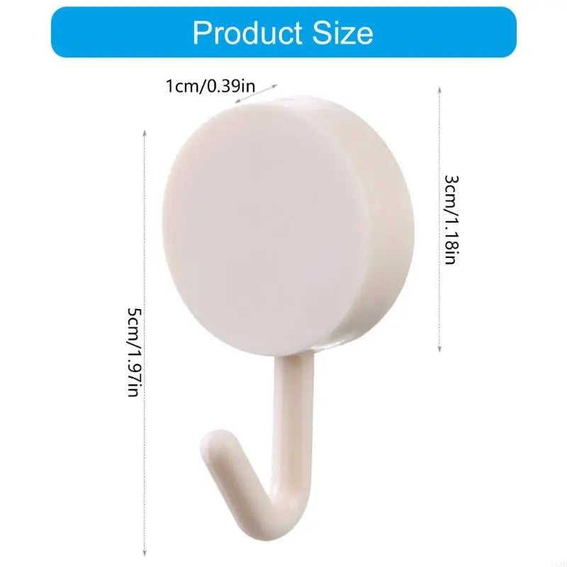 Adhesive Decorative Wall Hook Damage Frees Installation Strong Hold Bathroom Kitchen Use ABS Plastic Waterproof Hanger