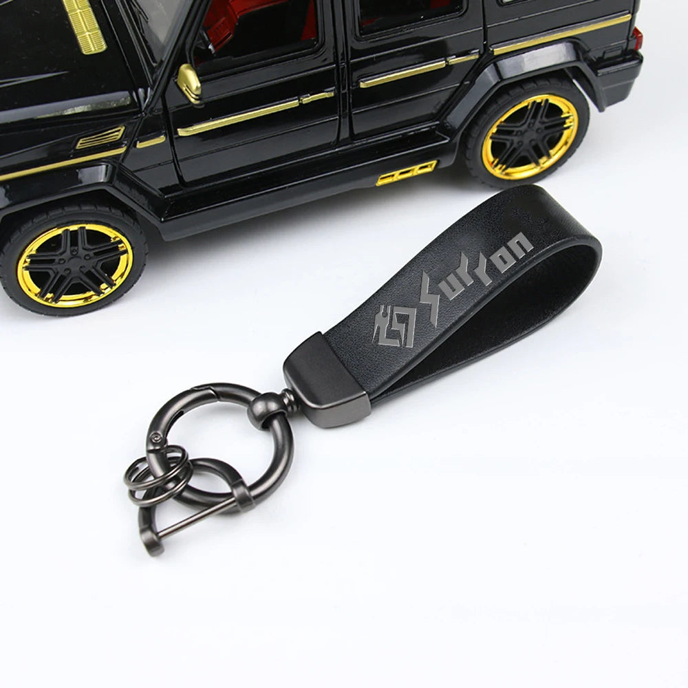 High-Grade Leather Motorcycle Keychain Holder Keyring For Sur Ron Surron Light Bee X S Lightbee Electric Off-Road Bike